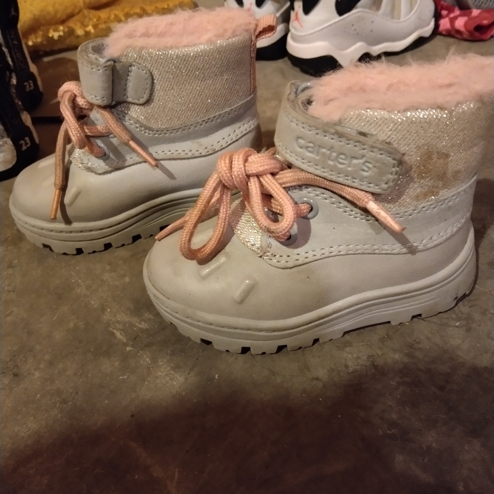Carter's Pink and Gray Kids Boots Carter's